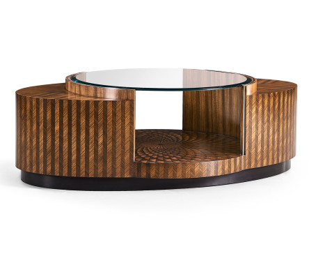 Feather Inlay Coffee Table