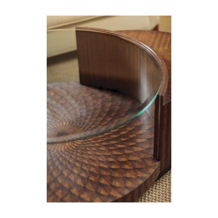 Feather Inlay Coffee Table