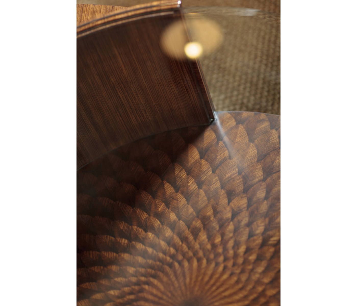 Feather Inlay Coffee Table