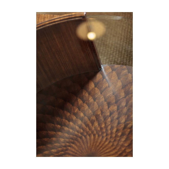 Feather Inlay Coffee Table