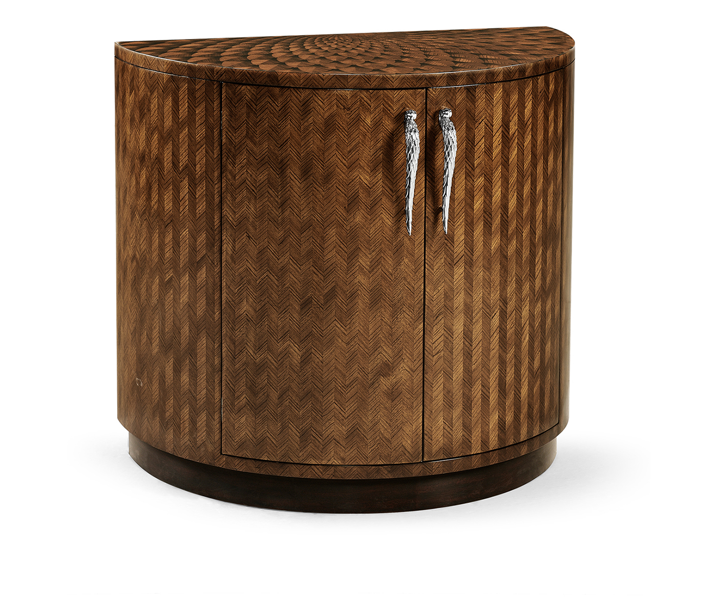 Feather Inlay Cocktail Cabinet