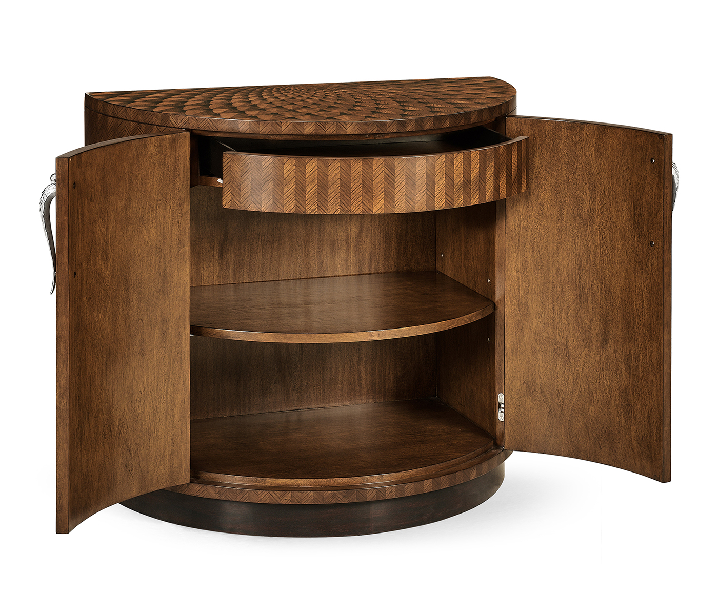 Feather Inlay Cocktail Cabinet