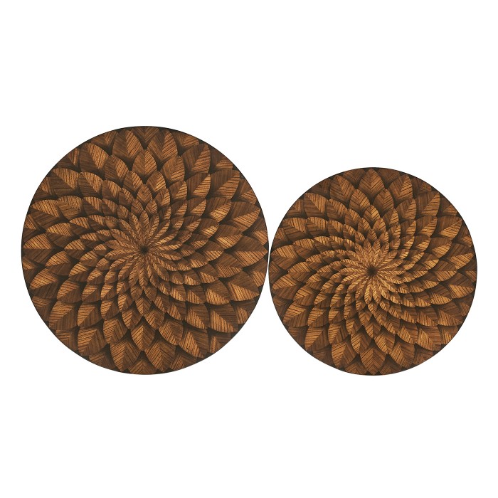 Feather Inlay Nest of Tables