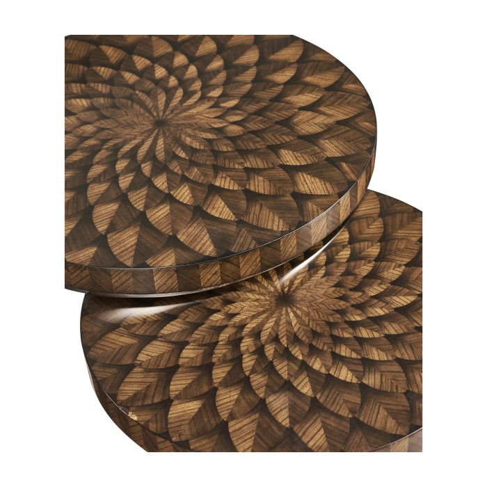 Feather Inlay Nest of Tables