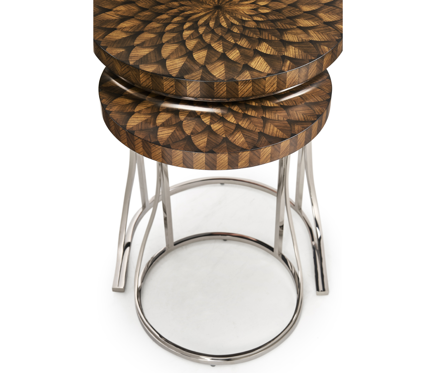 Feather Inlay Nest of Tables