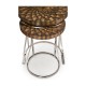 Feather Inlay Nest of Tables