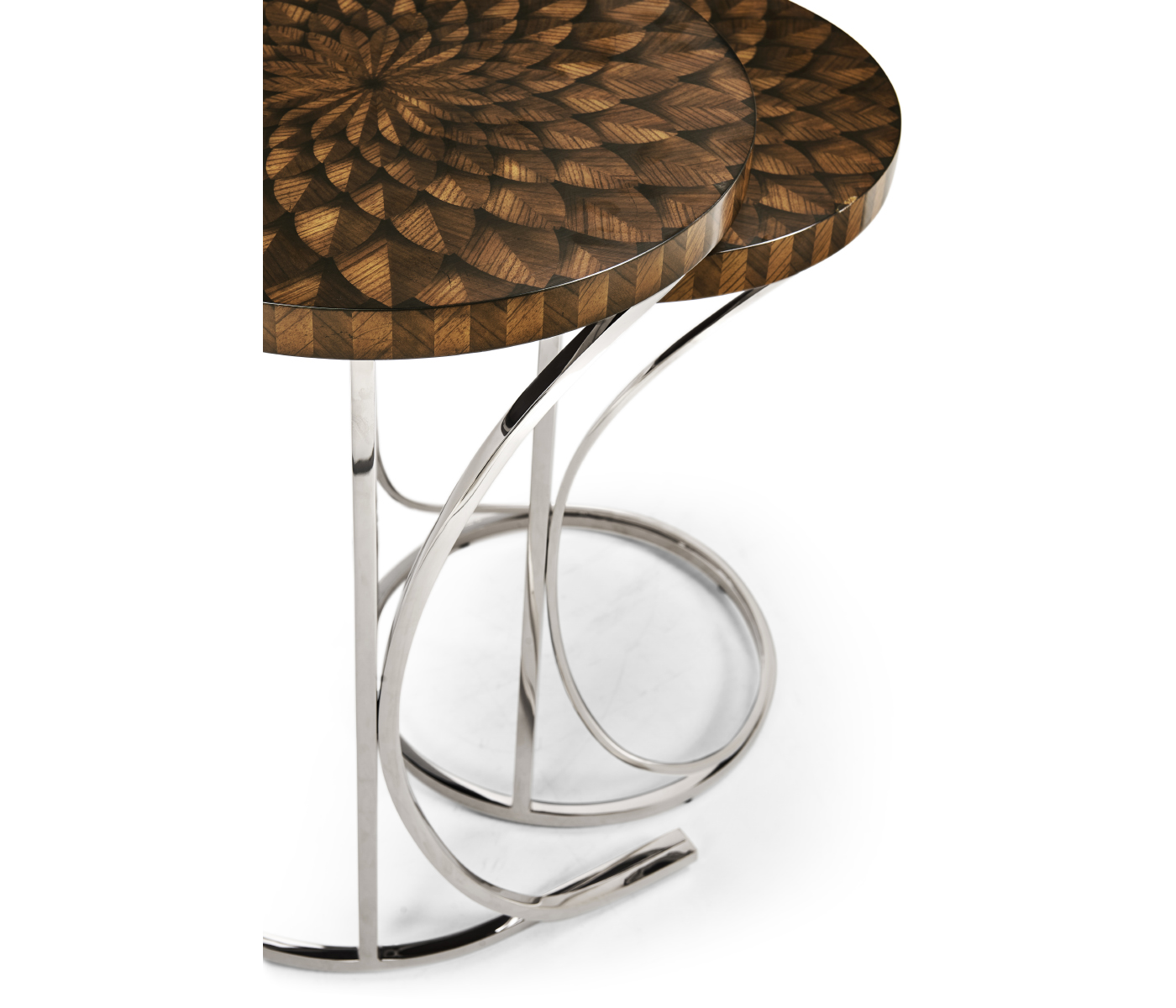 Feather Inlay Nest of Tables
