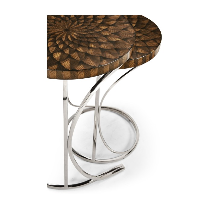 Feather Inlay Nest of Tables