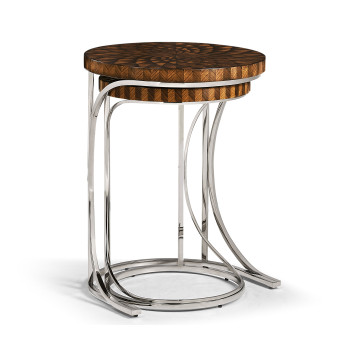 Feather Inlay Nest of Tables
