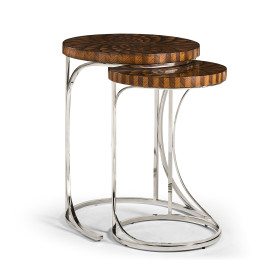 Feather Inlay Nest of Tables