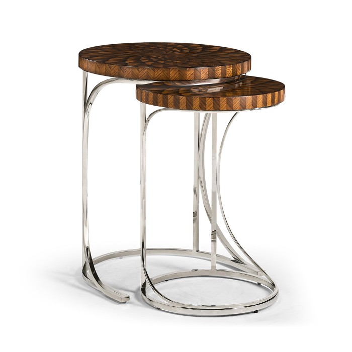 Feather Inlay Nest of Tables