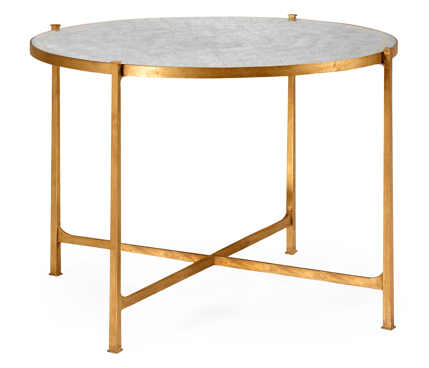 Transitional gilded centre table