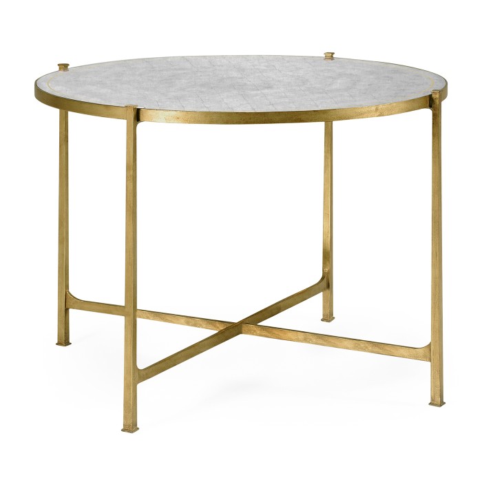 Transitional gilded centre table