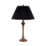 Heavily textured baluster table lamp