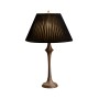 Heavily textured baluster table lamp