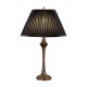 Heavily textured baluster table lamp