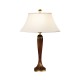 Mahogany Fluted Table Lamp