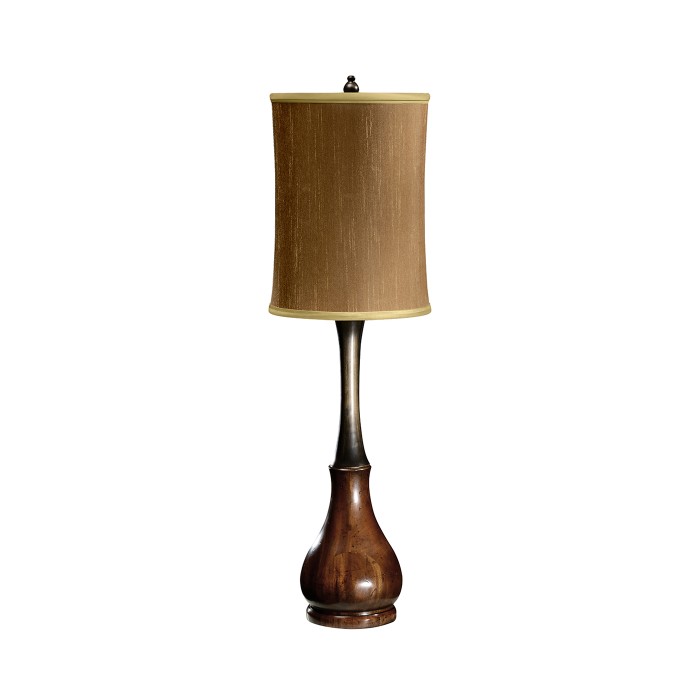 Mahogany & Ebonised Table Lamp