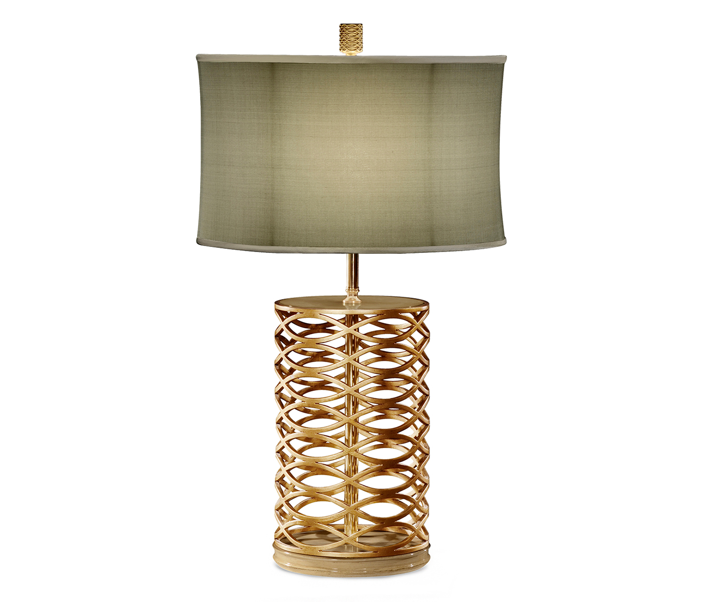 Gilded Interlaced Iron Table Lamp