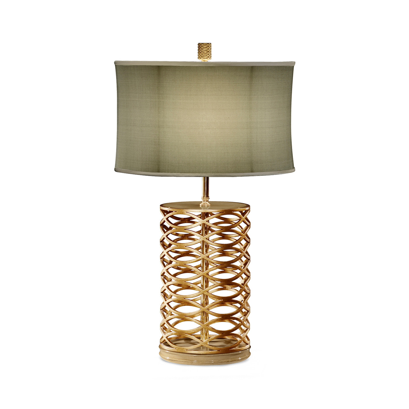 Gilded Interlaced Iron Table Lamp