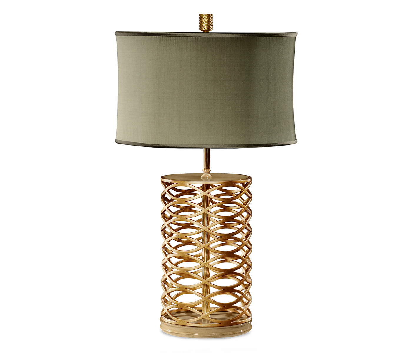 Gilded Interlaced Iron Table Lamp