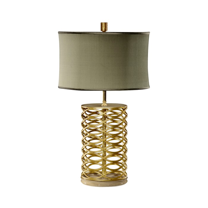 Gilded Interlaced Iron Table Lamp
