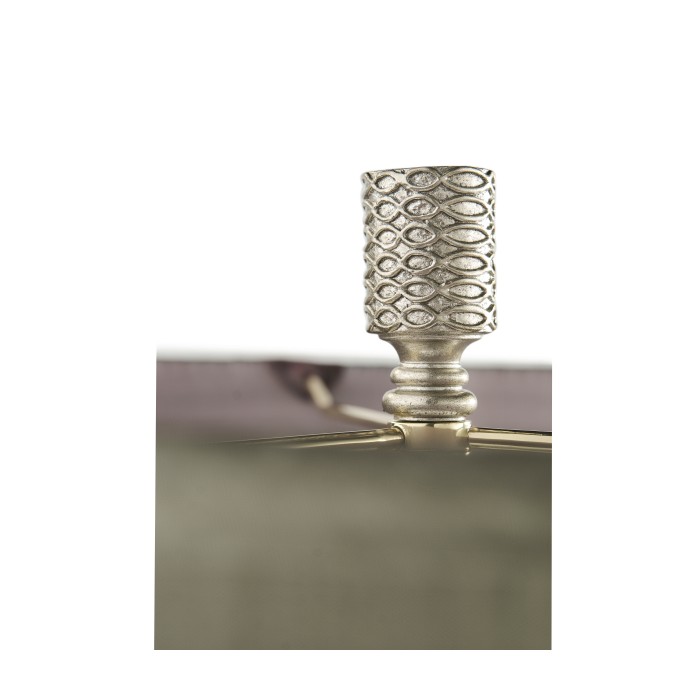 Silver Interlaced Iron Table Lamp