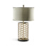 Silver Interlaced Iron Table Lamp