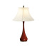 Red Lacquered Table Lamp