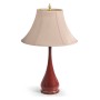 Red Lacquered Table Lamp