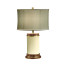 Ivory Finish Hyedua Circular Table Lamp