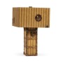 Striped Travel Trunk Style Table Lamp