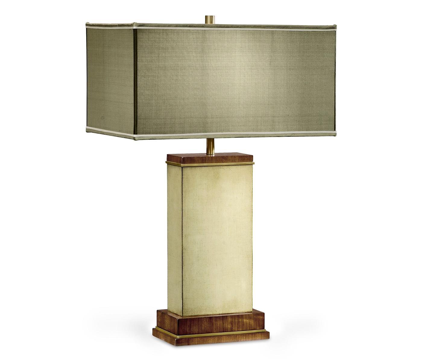 Ivory Finish Hyedua Rectangular Table Lamp