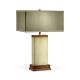 Ivory Finish Hyedua Rectangular Table Lamp