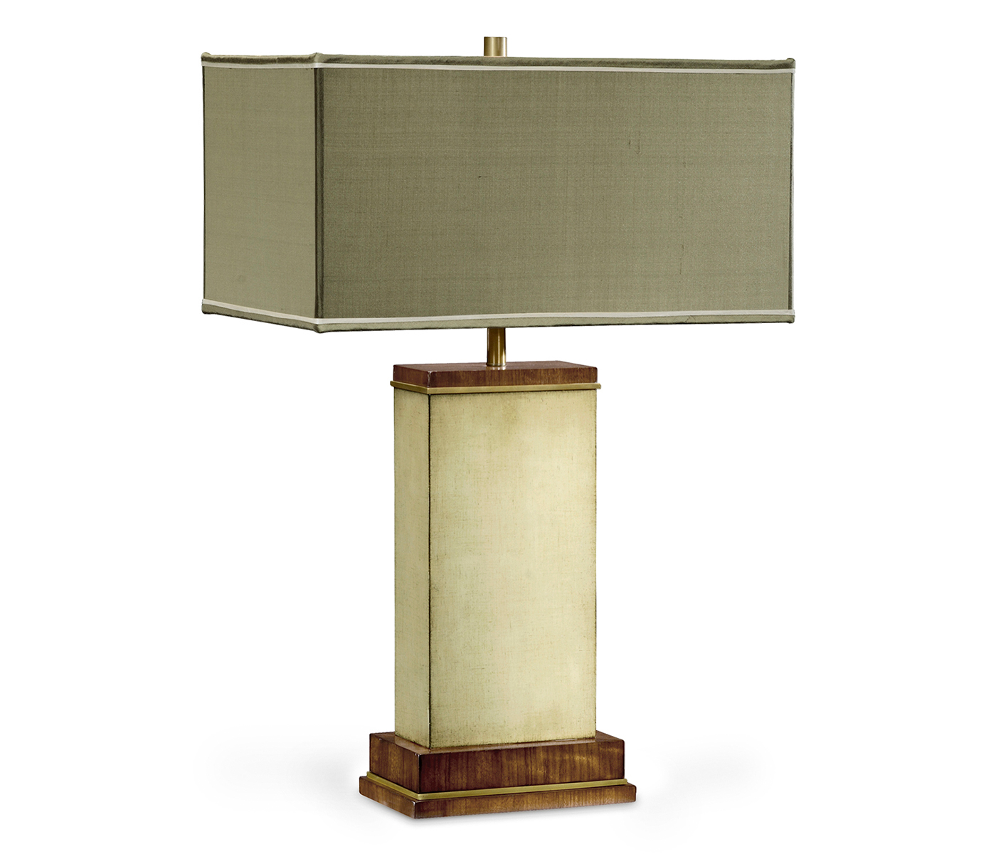 Ivory Finish Hyedua Rectangular Table Lamp