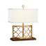 Gilded Gothic Trellis Table Lamp