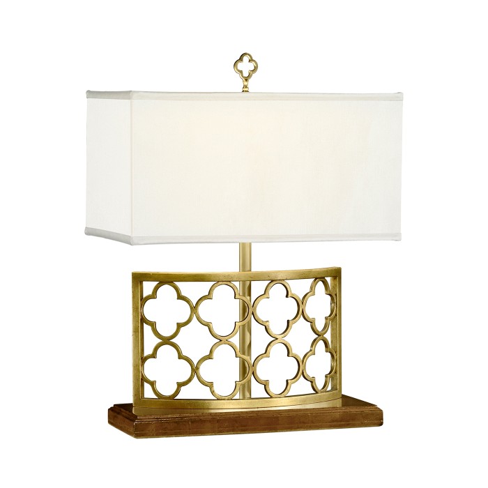 Gilded Gothic Trellis Table Lamp