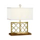 Gilded Gothic Trellis Table Lamp