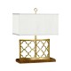Gilded Gothic Trellis Table Lamp