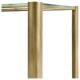 Brass & Glass End Table