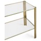 Brass & Glass End Table