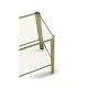 Brass & Glass End Table