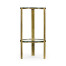 Cosmo Antique Brass Drinks Table