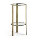 Cosmo Antique Brass Drinks Table