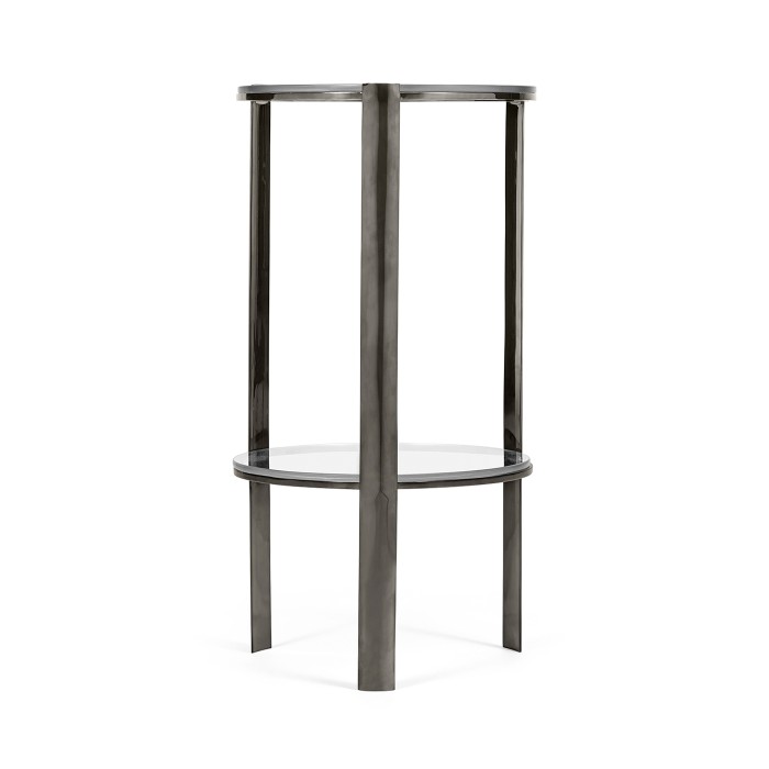 Gatsby Black Nickel Drinks Table