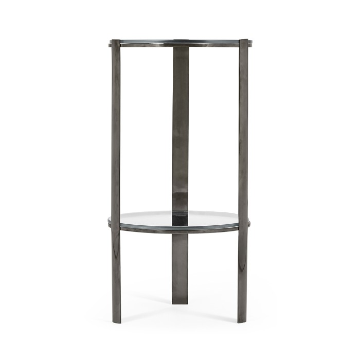 Gatsby Black Nickel Drinks Table
