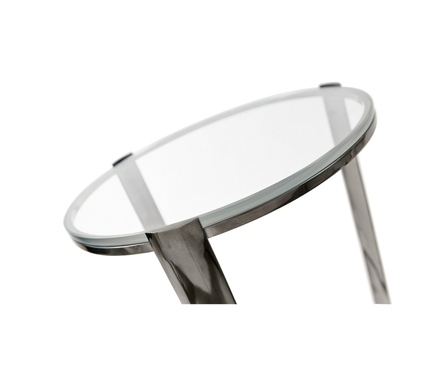 Gatsby Black Nickel Drinks Table
