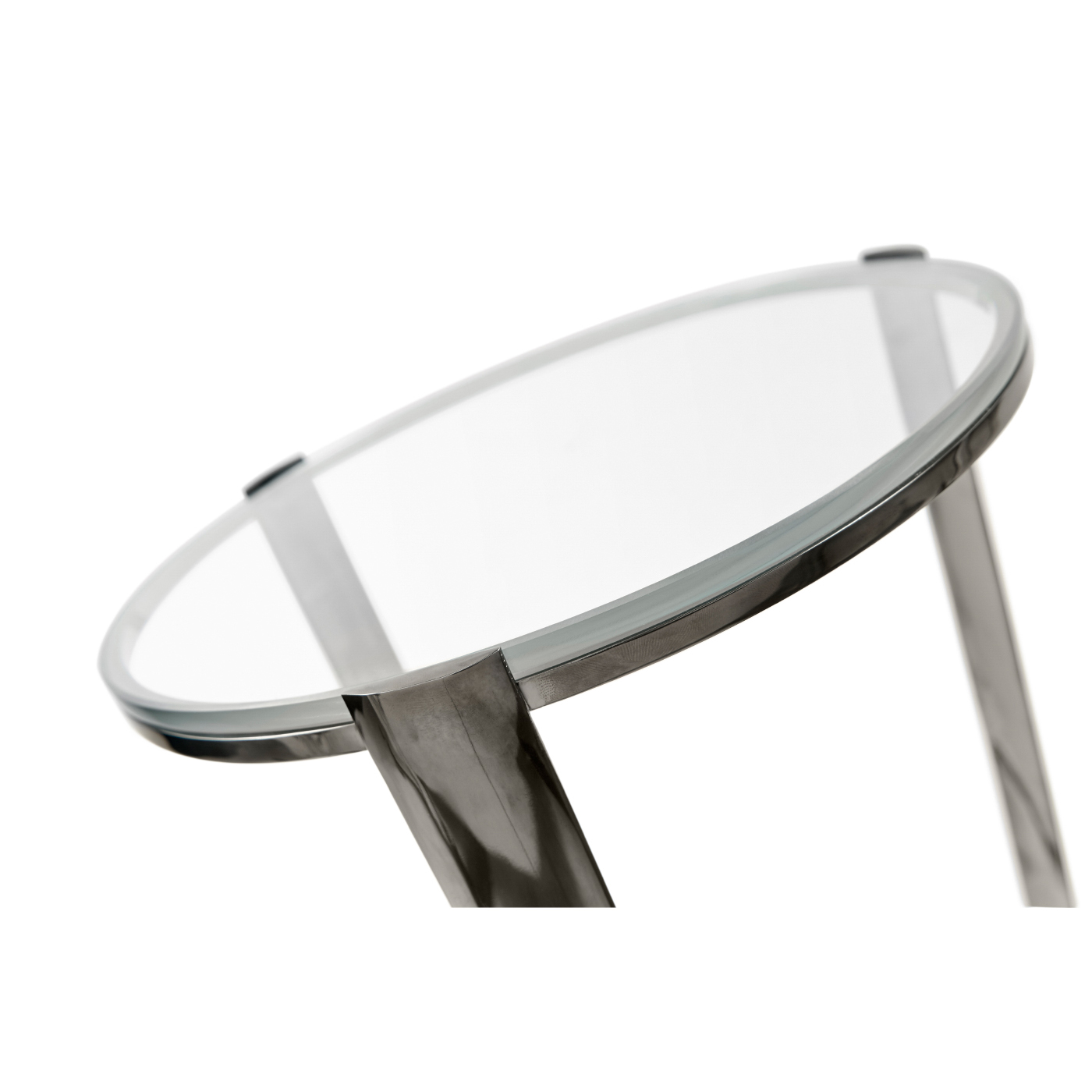 Gatsby Black Nickel Drinks Table