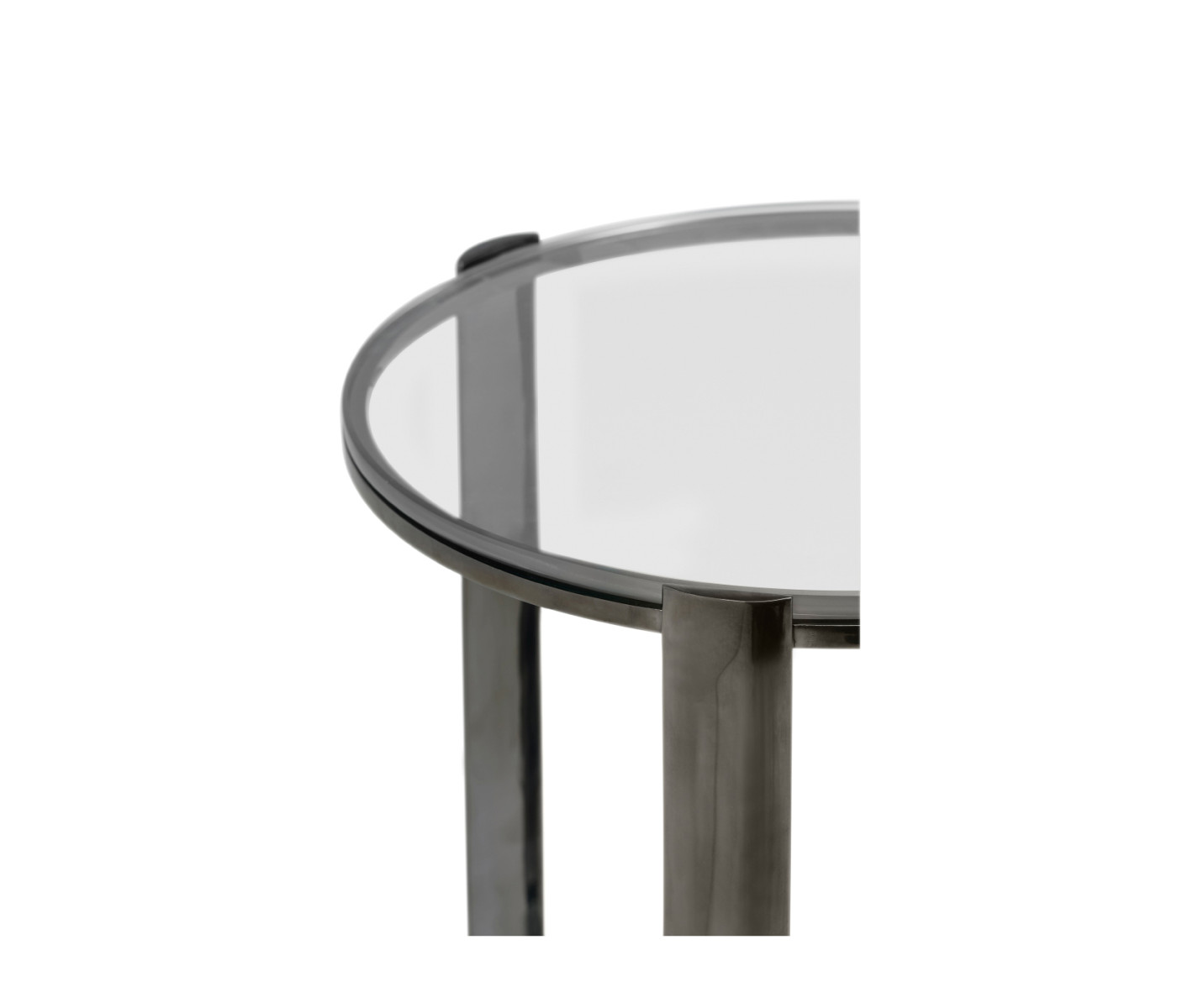 Gatsby Black Nickel Drinks Table