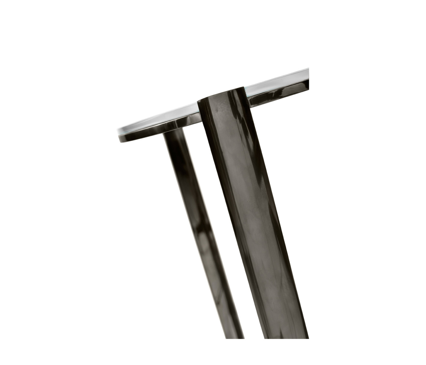 Gatsby Black Nickel Drinks Table